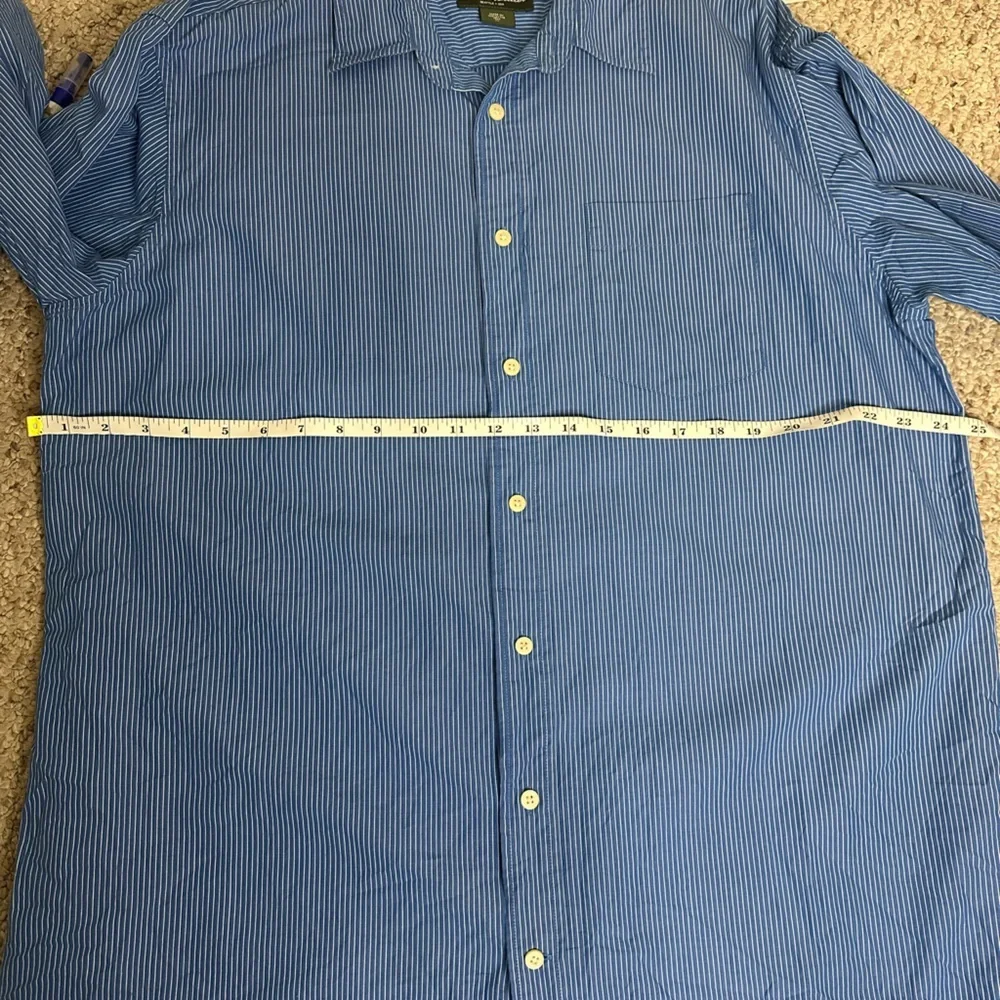 Eddie Bauer Shirt Mens XL Blue Long Sleeve Button Up - Picture 6 of 7